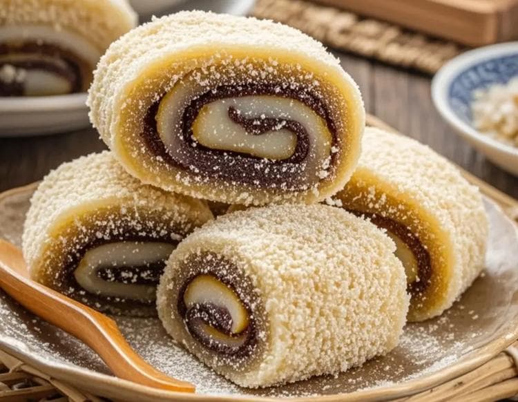 Donkey Roll | A bite of soft, sweet, and fragrant traditional Beijing snack